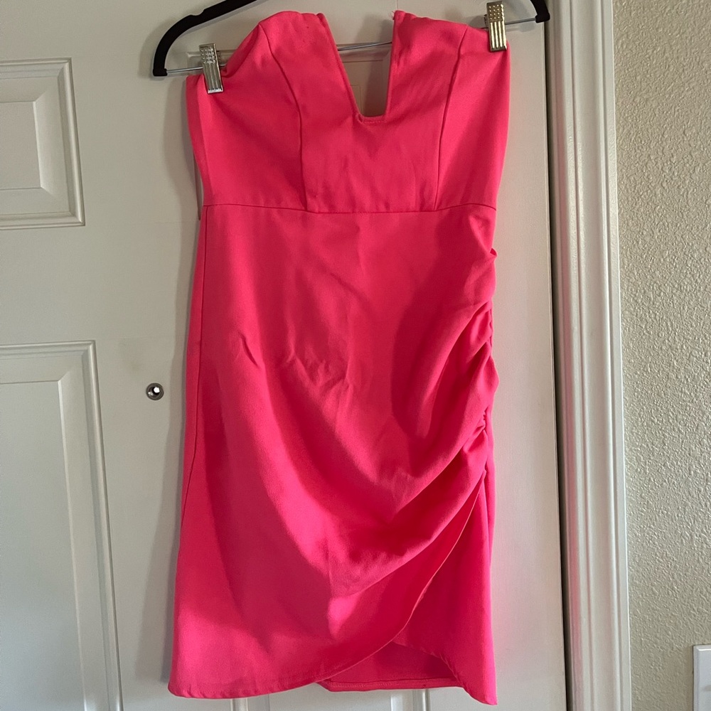Stella Laguna Beach Pink Fitted Dress size Small